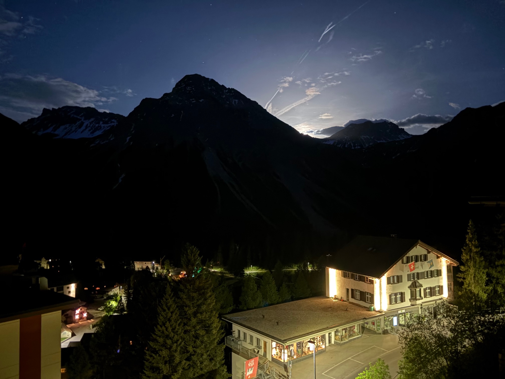 Arosa bei Nacht